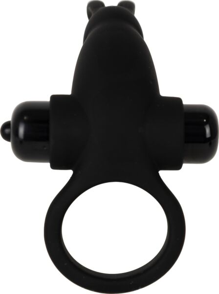 Party Up Larry vibrating cock ring, black, with rabbit ears