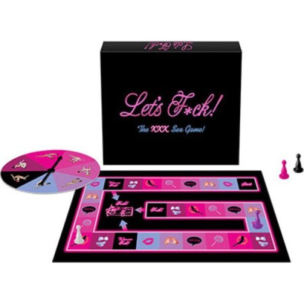 Kheper Games Let's F*ck erotic board game with board, spinner and playing pieces
