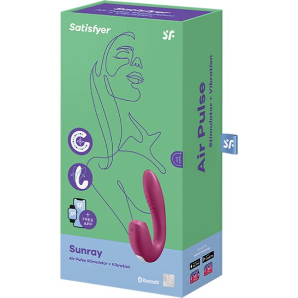 Satisfyer Sunray rabbit vibrator with pressure wave clitoral stimulator