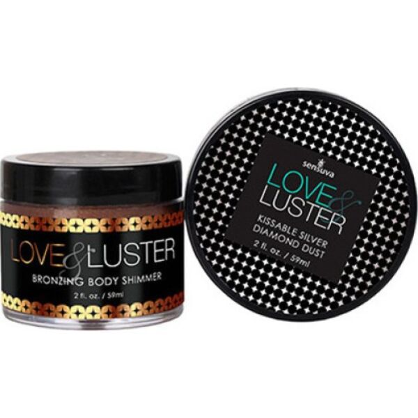 Sensuva Love & Luster body bronzing gel with gold shimmer