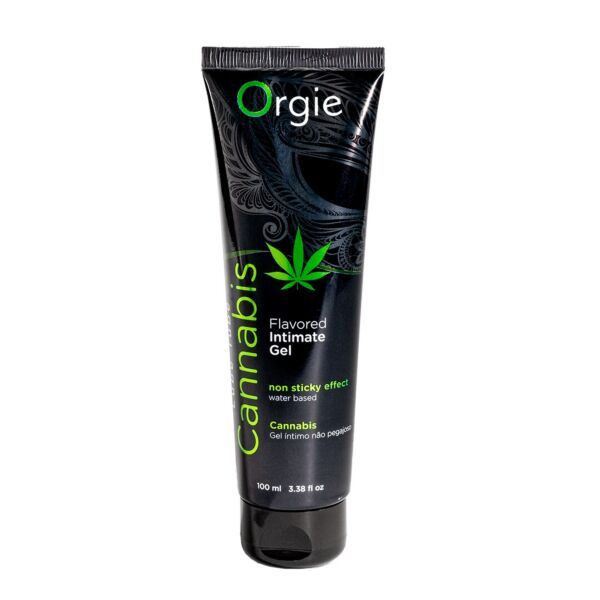 Orgie Lube Tube Cannabis 100 ml lubricant tube