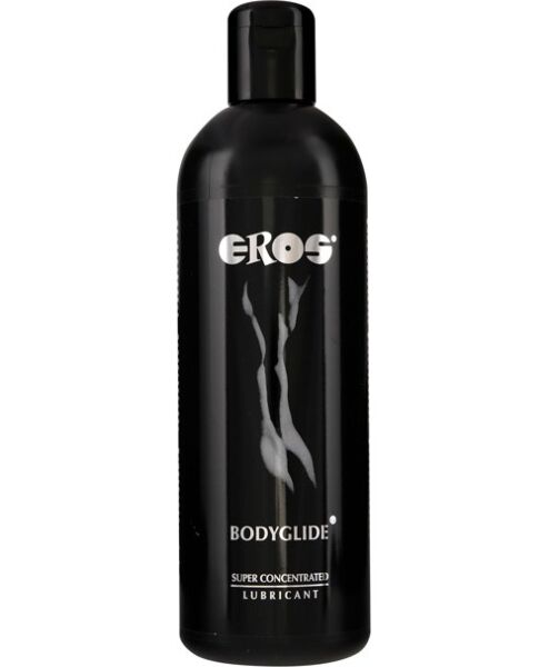 Bottle of Eros Super Concentrated Bodyglide silicone-based lubricant