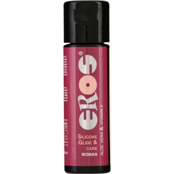 30 ml bottle of EROS Silicone Glide & Care Women silicone lubricant