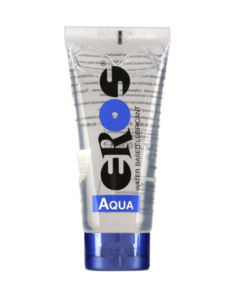 Bottle of Eros Aqua water-based lubricant