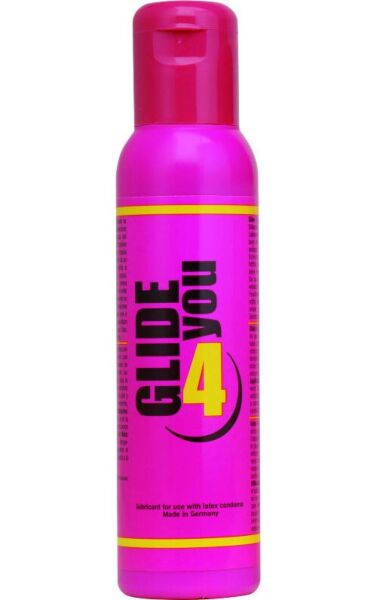 100 ml bottle of EROS 4 YOU Glide silicone-based lubricant