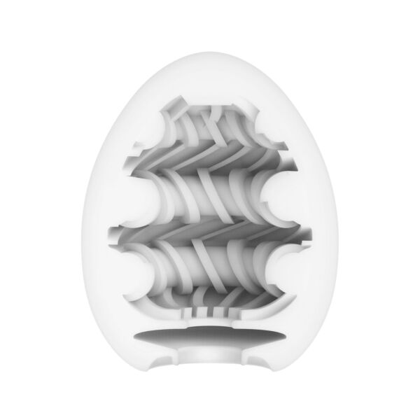 Tenga Egg Wonder Ring masturbator in its egg-shaped packaging
