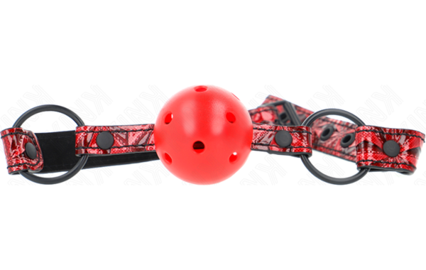 Kink 4.5 cm ball gag with its strap