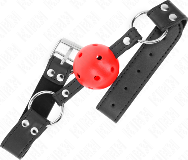 Kink Doble Remache ball gag with leather