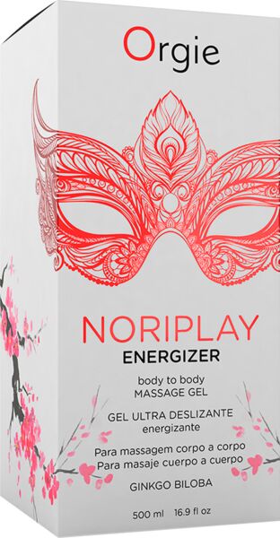 500 ml bottle of Orgie Noriplay Energizer Nuru massage gel