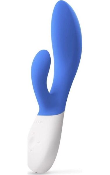 LELO Ina Wave 2 rabbit vibrator, showing its shaft and clitoral arm