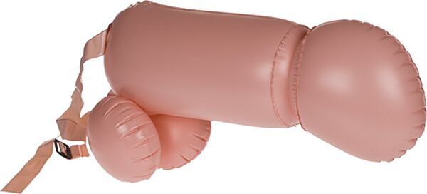 Out Of The Blue Inflatable Penis set with two inflatable penises and two adjustable belts
