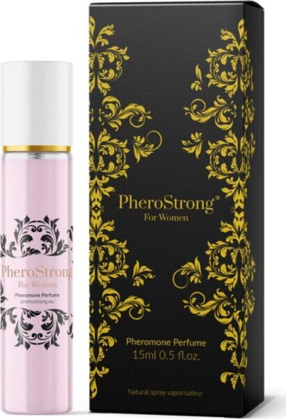 PheroStrong for Women pheromone perfume in its bottle
