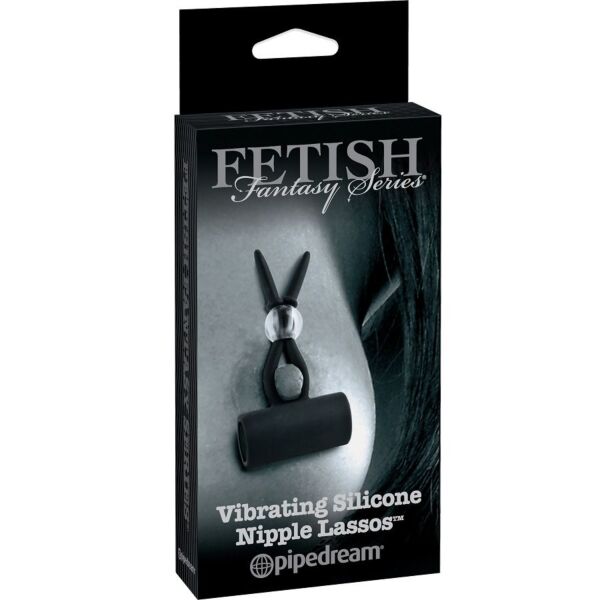 Pipedream Fetish Fantasy vibrating nipple clamps in silicone