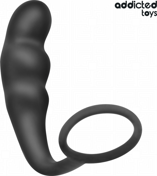 Addicted Toys Model 4 butt plug with its testicle ring