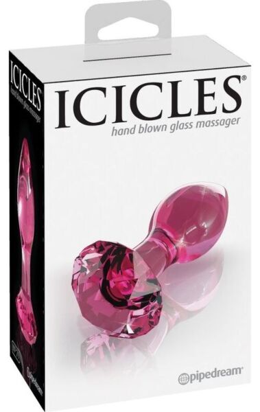 Pipedream Icicles N. 79 glass butt plug