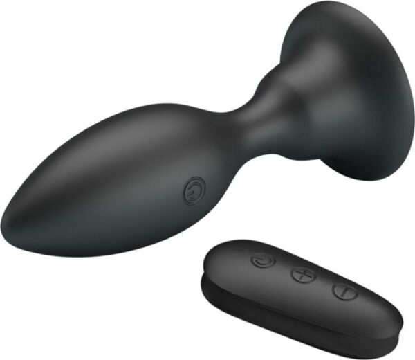 Mr Play silicone butt plug with vibration and remote control