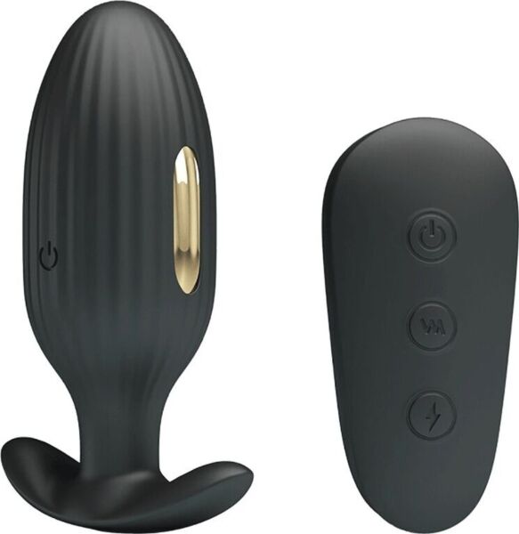 Pretty Love Kelly vibrating butt plug in black