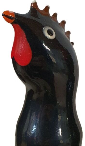 Condomerie Black Rooster hand-painted novelty condom