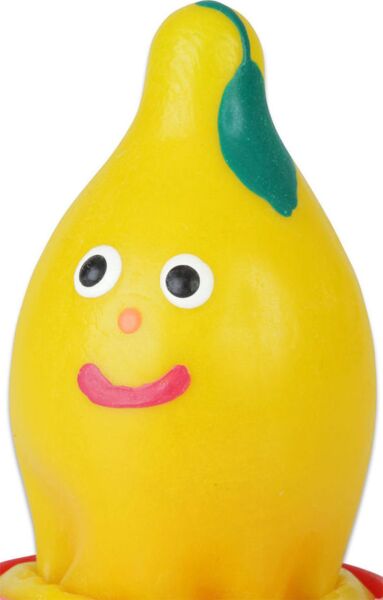Hand-painted Condomerie Lemon novelty condom