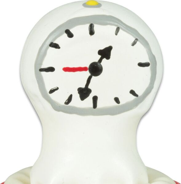 Condomerie Clock novelty condom hand-painted with a clock design