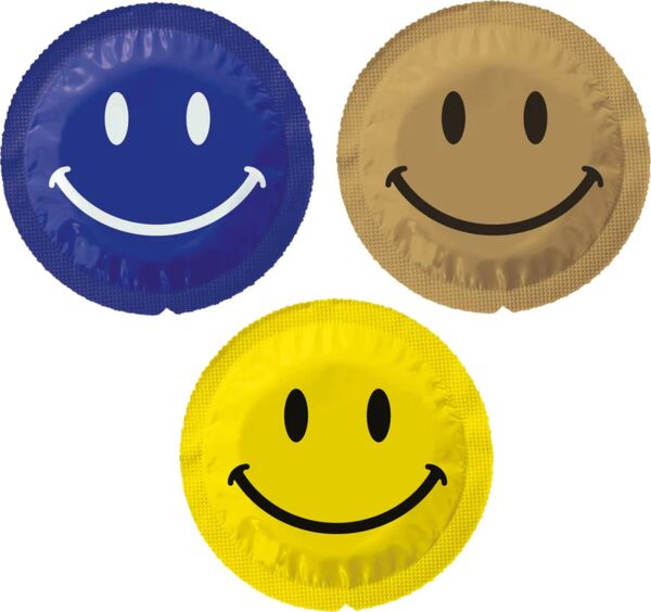 Box of 12 Exs Smiley condoms