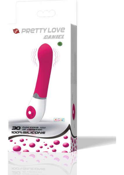 Pretty Love Daniel curved vibrator in lilac and white