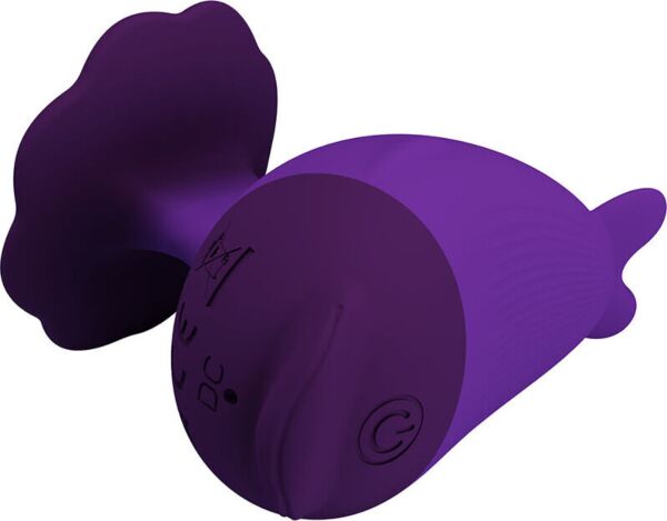 Pretty Love Dolphin mini vibrator in purple silicone
