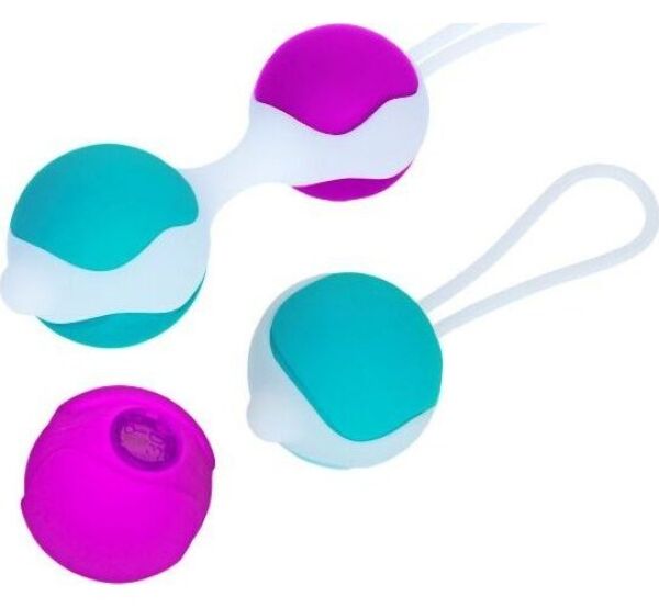 Pretty Love Flirtation Orgasmic Ball Deluxe silicone Kegel balls set, with its interchangeable balls