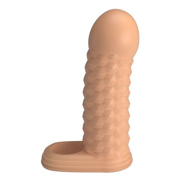 Pretty Love Wolfram penis sleeve in a natural colour, with a geometric texture