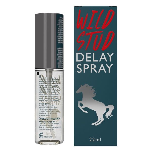 Cobeco Wild Stud Delay Spray in its 22 ml bottle