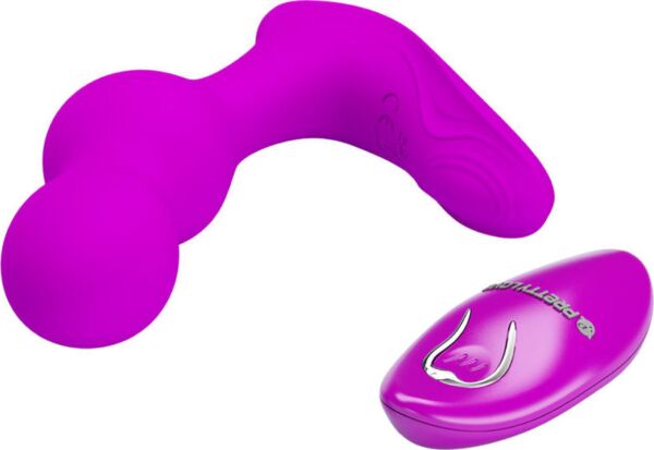 Anal vibrator Pretty Love BI-040156W with its remote control