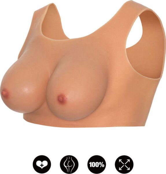 Hidden Desire C Cup top with integrated breasts and realistic-looking nipples