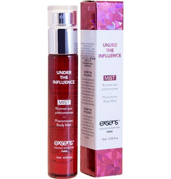 Exsens Under the Influence 15 ml pheromone body mist in a spray bottle