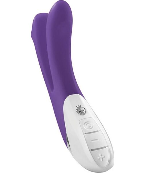 Mystim Bon Aparte silicone vibrator with its body split into two arms