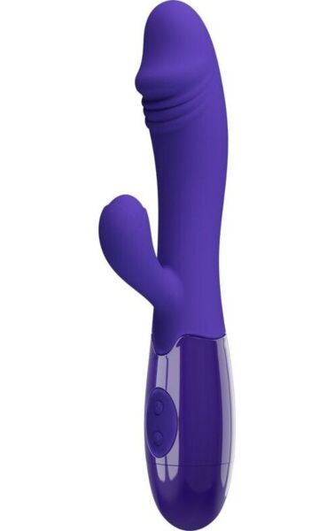 Purple Pretty Love Snappy Youth vibrator with a curved design for G-spot and clitoral stimulation