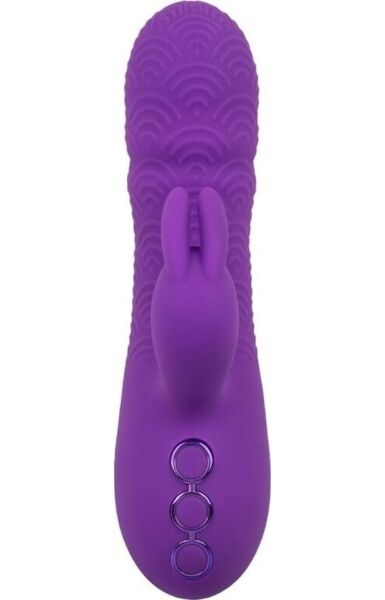 CalExotics Manhattan Beach Marvel rabbit vibrator from the California Dreaming collection, in purple