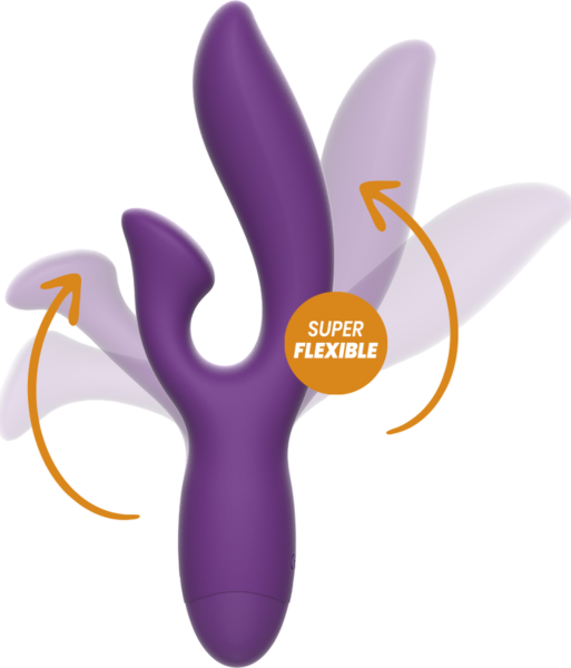 Rewolution Rewofun rabbit vibrator with a long shaft and clitoral extension