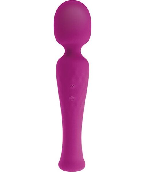 Wand S Pleasures Velvet wand massager with a rigid handle and a flexible head