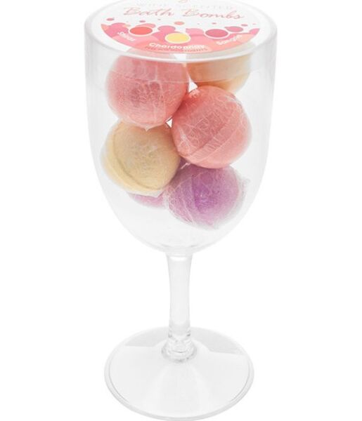 Kheper Games Wine Glass bath bombs inside their wine glass