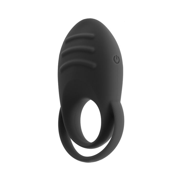 DUAL COCK RING - BLACK