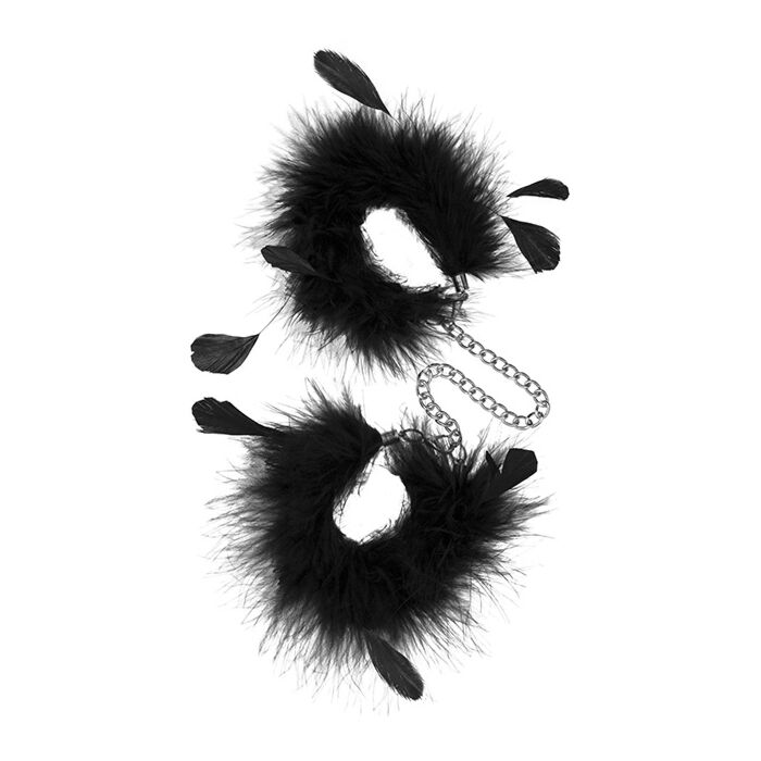 Feather Cuffs Black Feather Cuffs Black