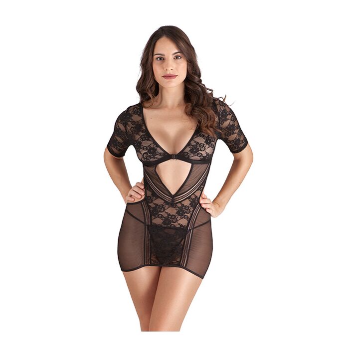 Vestido mangas Negro TU