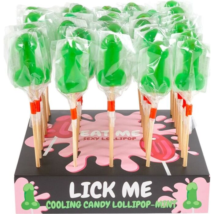 Piruleta pene comestible SECRETPLAY menta