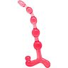Bendy twist anal beads  red