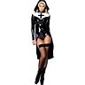 Saintlike seductress sexy nun costume - black