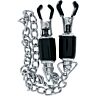 Steel power tools nipple clamps - silver