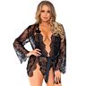 Leg avenue teddy and robe set s