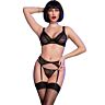 Lingerie Set CHILIROSE CR 4692 Black XL - Seductive Style