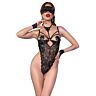Chilirose CR 4488 Lace Bodysuit with Mask and Gloves