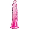 Realistic Dildo King Cock Clear 19.7cm Pink